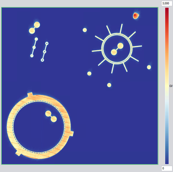 Blick der Optical Tomography Kamera
